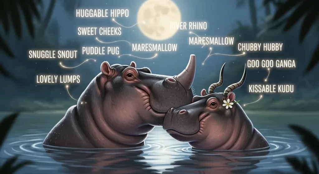 Romantic Nicknames for Hippos