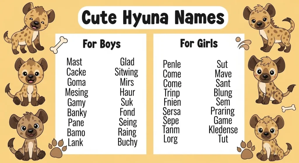 Cute Hyena Names