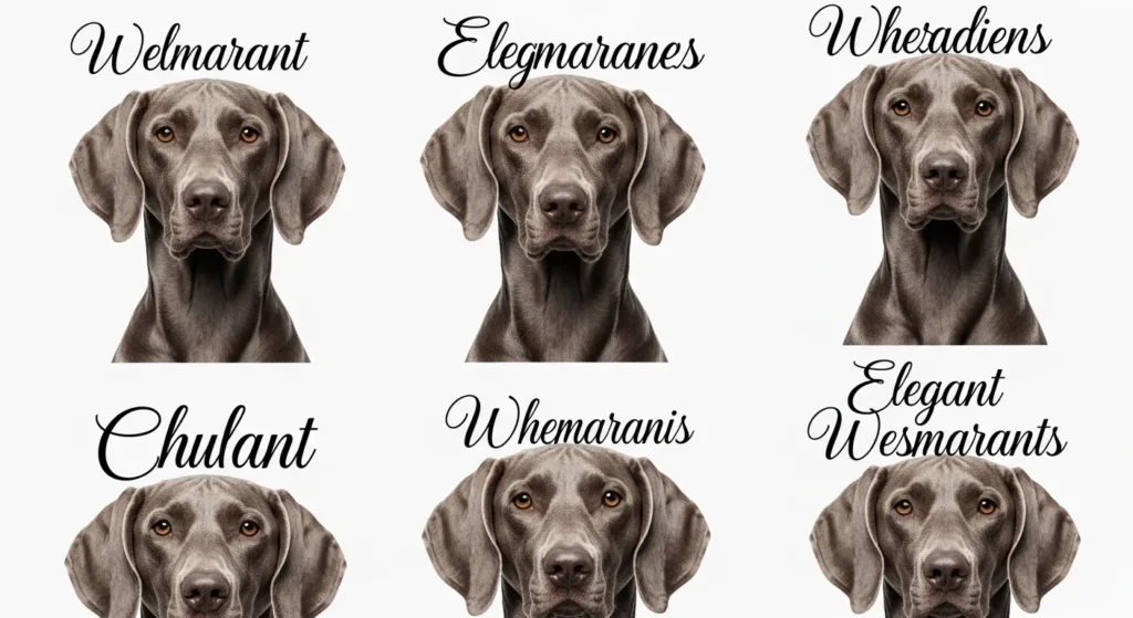 Elegant Names for Weimaraners