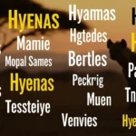 Names for Hyenas