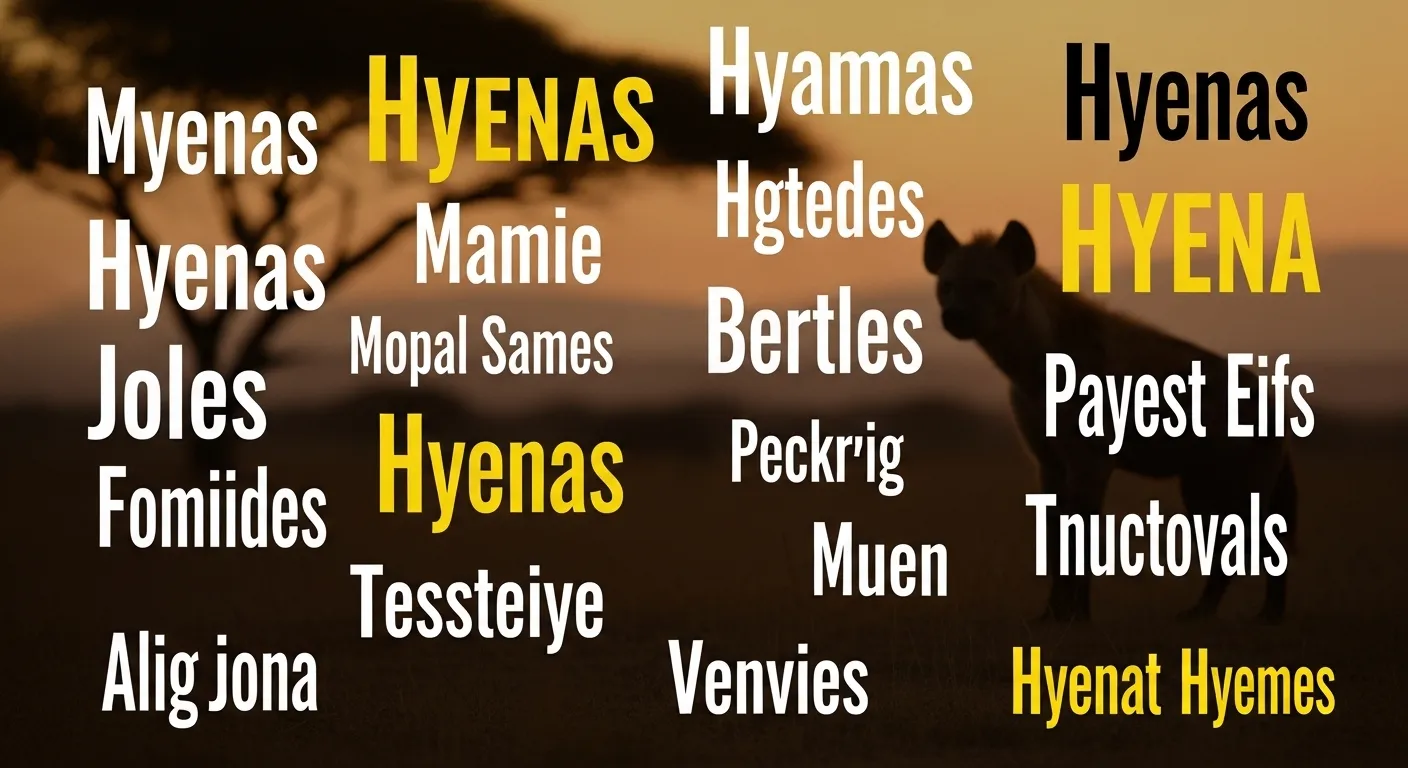 Names for Hyenas