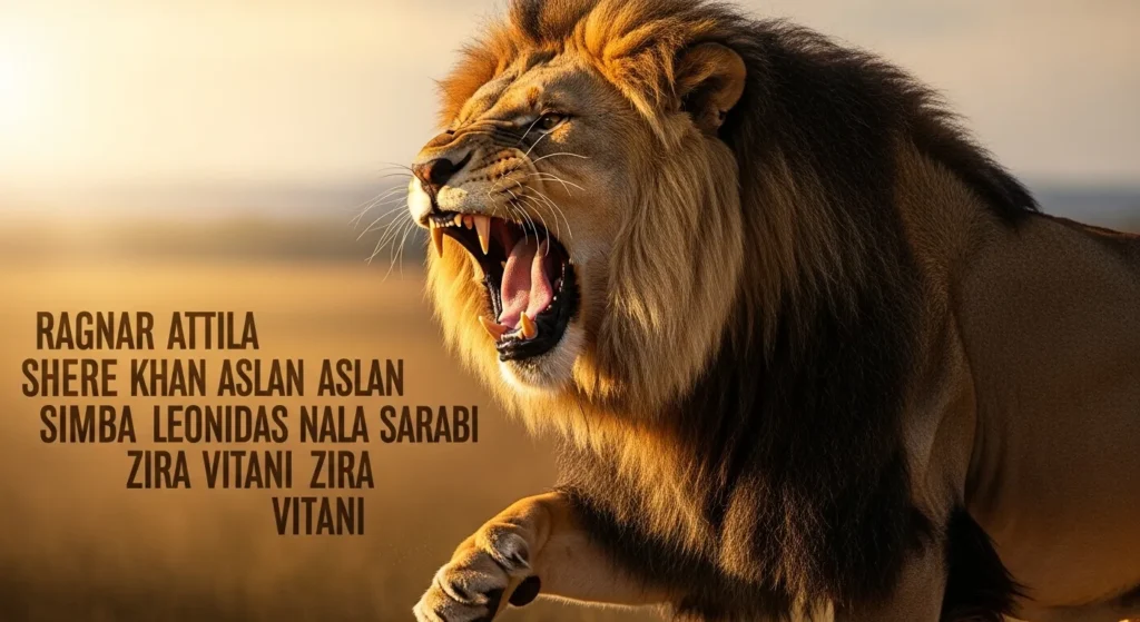 Strong & Fierce Lion Names