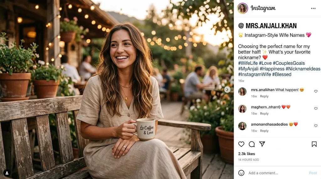 🌟 Instagram-Style Wife Names